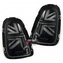 FEUX ARRIERES NOIRS LED UNION JACK MINI COOPER 556 R57 R58 R59 2006-2015 (05597)
