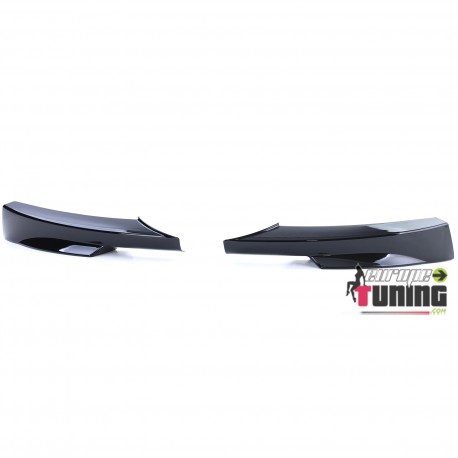 SPOILER LEVRES SPLITTERS NOIR BRILLANT BMW SERIE 3 E90 E91 PHASES 2 PACK M (05599)