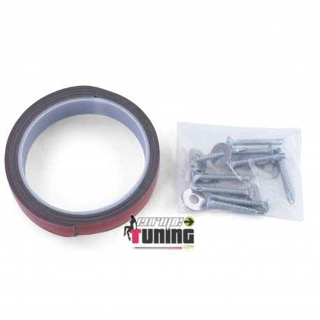 SPOILER AVANT NOIR POUR PARE CHOCS SPORT BMW SERIE 3 E92 E93 PH2 10-14 (05603)