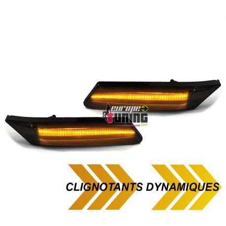 REPETITEURS NOIRS CLIGNOTANTS LEDS DYNAMIQUES PORSCHE 911 BOXTER CAYMAN (05340)