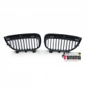GRILLES CALANDRES NOIRES 8 AILETTES BMW SERIE 1 E81 E87 E82 E88 PHASE 1 2004-2007 (04591)