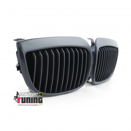 GRILLES CALANDRES NOIRES 8 AILETTES BMW SERIE 1 E81 E87 E82 E88 PHASE 1 2004-2007 (04591)