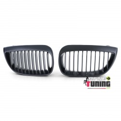 GRILLES CALANDRES NOIRES 8 AILETTES BMW SERIE 1 E81 E87 E82 E88 PHASE 1 2004-2007 (04591)
