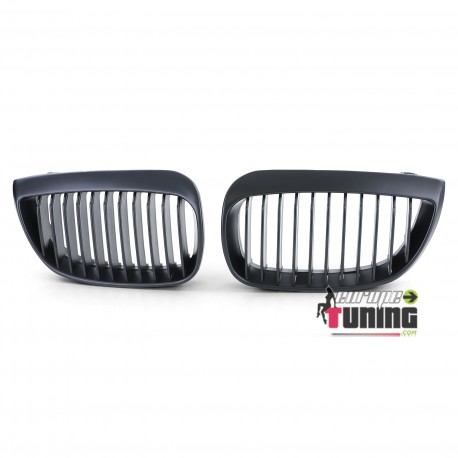GRILLES CALANDRES NOIRES 8 AILETTES BMW SERIE 1 E81 E87 E82 E88 PHASE 1 2004-2007 (04591)