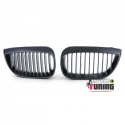 GRILLES CALANDRES NOIRES 8 AILETTES BMW SERIE 1 E81 E87 E82 E88 PHASE 1 2004-2007 (04591)