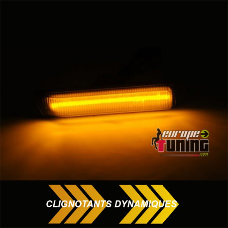 2 REPETITEURS NOIRS - CLIGNOTANTS SEQUENTIELS LED DYNAMIQUE BMW X5 E53 & SERIE 3 E36 (05611)