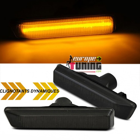 2 REPETITEURS NOIRS - CLIGNOTANTS SEQUENTIELS LED DYNAMIQUE BMW X5 E53 & SERIE 3 E36 (05611)