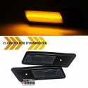 2 REPETITEURS NOIRS - CLIGNOTANTS SEQUENTIELS LED DYNAMIQUE BMW E32 E34 E36 PH1 (05612)
