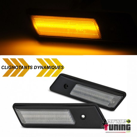 2 REPETITEURS CHROME - CLIGNOTANTS SEQUENTIELS LED DYNAMIQUE BMW E32 E34 E36 PH1 (05613)