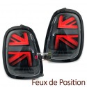 FEUX ARRIERES NOIRS LED UNION JACK MINI COOPER (05637)