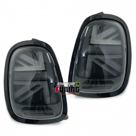 FEUX ARRIERES NOIRS LED UNION JACK MINI COOPER (05637)