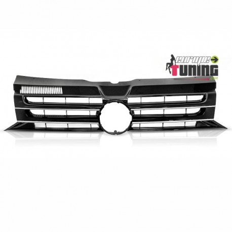CALANDRE GRILLE SPORT NOIRE ET CHROME VOLKSWAGEN VW T5 CARAVELLE MULTIVAN FACELIFT 09-15 (05640)