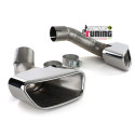 DOUBLE SORTIE DUPLEX INOX SILENCIEUX ECHAPPEMENT SPORT PACK V8 POUR BMW X5 F15 (04885)