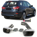 DOUBLE SORTIE DUPLEX INOX SILENCIEUX ECHAPPEMENT SPORT PACK V8 POUR BMW X5 F15 (04885)