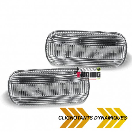 REPETITEURS SEQUENTIELS CLIGNOTANTS CHROME LED DYNAMIQUE AUDI A3 A4 A6 A8 TT (05643)