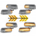 REPETITEURS SEQUENTIELS CLIGNOTANTS CHROME LED DYNAMIQUE AUDI A3 A4 A6 A8 TT (05643)