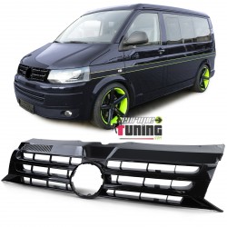 CALANDRE SPORT NOIRE VOLKSWAGEN VW T5 BUS TRANSPORTEUR FACELIFT 09-15 (05645)