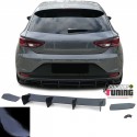 DIFFUSEUR ARRIERE SPORT NOIR BRILLANT POUR SEAT LEON 3 CUPRA 2012-2016  (05672)