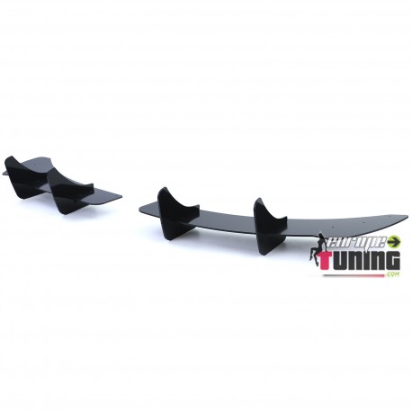 DIFFUSEUR ARRIERE SPORT NOIR BRILLANT POUR PARE CHOCS R20 VW GOLF 6 (05673)