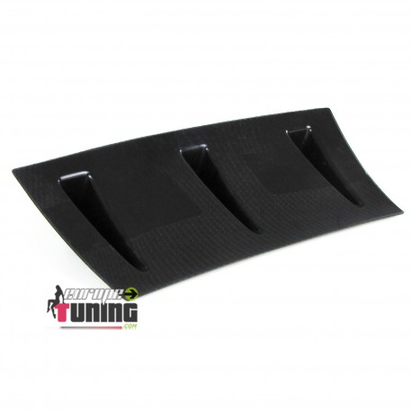 DIFFUSEUR SPORT CARBONE UNIVERSEL A 6 AILERONS POUR PARE-CHOCS ARRIERE (05674)