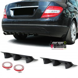 DIFFUSEUR SPORT CARBONE UNIVERSEL A 6 AILERONS POUR PARE-CHOCS ARRIERE (05674)