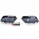 2 FEUX DE BROUILLARD AVANTS NOIRS SEAT LEON 5F IBIZA 5 TOLEDON 4 (05675)
