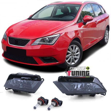 2 FEUX DE BROUILLARD AVANTS NOIRS SEAT LEON 5F IBIZA 5 TOLEDON 4 (05675)