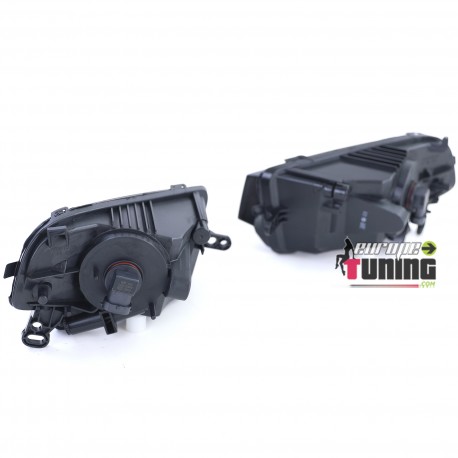 2 FEUX DE BROUILLARD AVANTS NOIRS POUR AUDI A5 8T PH2 2011-2017 (05676)