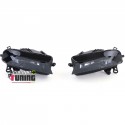 2 FEUX DE BROUILLARD AVANTS NOIRS POUR AUDI A5 8T PH2 2011-2017 (05676)