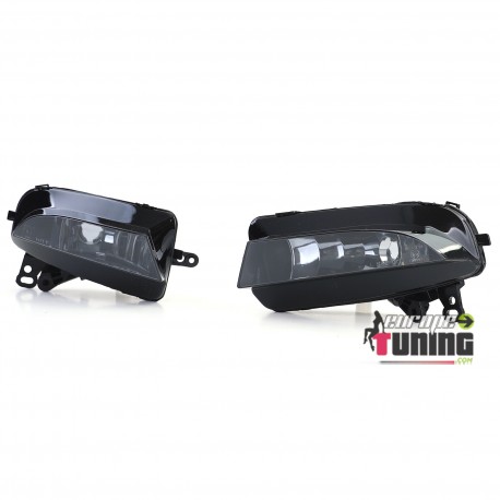 2 FEUX DE BROUILLARD AVANTS NOIRS POUR AUDI A5 8T PH2 2011-2017 (05676)