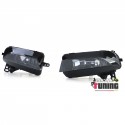 2 FEUX DE BROUILLARD AVANTS NOIRS POUR AUDI A5 8T PH2 2011-2017 (05676)