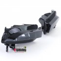 2 FEUX DE BROUILLARD AVANTS NOIRS POUR AUDI A5 8T PH2 2011-2017 (05676)