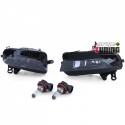 2 FEUX DE BROUILLARD AVANTS NOIRS POUR AUDI A5 8T PH2 2011-2017 (05676)