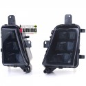 2 FEUX DE BROUILLARD AVANTS NOIRS A LED POUR VW GOLF 7 GTI  2013-2020 (05677)