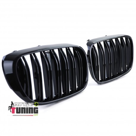 GRILLES CALANDRES SPORT M PERFORMANCE NOIR BRILLANT BMW SERIE 7 G11 G12 PH1 (05682)