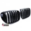 GRILLES CALANDRES SPORT M PERFORMANCE NOIR BRILLANT BMW SERIE 7 G11 G12 PH1 (05682)