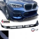 LAME BECQUET NOIR SPOILER DE PARE CHOCS BMW X3 G01 PH2 EN PACK M (05683)