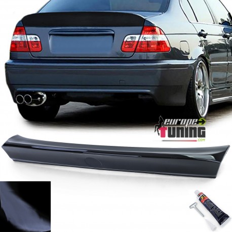SPOILER AILERON ARRIERE SPORT NOIR POUR BMW SERIE 3 E46 BERLINE LIGNE DUCKTAIL CSL (05684)