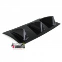 DIFFUSEUR SPORT NOIR UNIVERSEL A 6 AILERONS POUR PARE-CHOCS ARRIERE (05687)