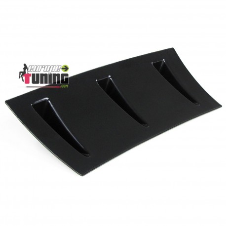 DIFFUSEUR SPORT NOIR UNIVERSEL A 6 AILERONS POUR PARE-CHOCS ARRIERE (05687)