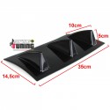 DIFFUSEUR SPORT NOIR UNIVERSEL A 6 AILERONS POUR PARE-CHOCS ARRIERE (05687)
