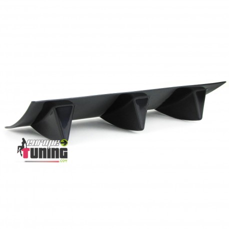 DIFFUSEUR SPORT NOIR UNIVERSEL A 6 AILERONS POUR PARE-CHOCS ARRIERE (05687)