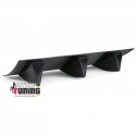 DIFFUSEUR SPORT NOIR UNIVERSEL A 6 AILERONS POUR PARE-CHOCS ARRIERE (05687)