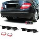 DIFFUSEUR SPORT NOIR UNIVERSEL A 6 AILERONS POUR PARE-CHOCS ARRIERE (05687)