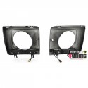 CACHES PHARES NOIRS AVEC FEUX DE JOUR DIURNES MERCEDES CLASSE G W463 1989-2012 (02946)