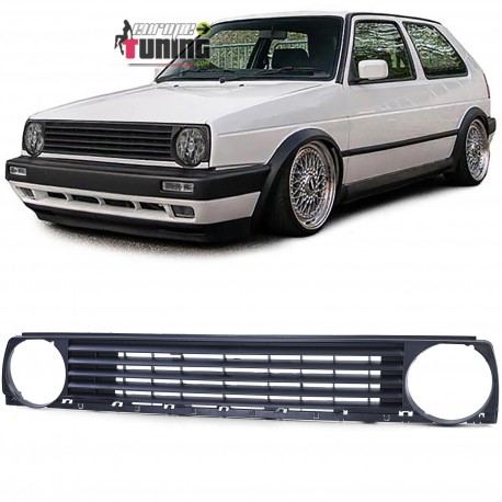 CALANDRE SPORT NOIRE SANS SIGLE POUR VOLKSWAGEN VW GOLF 2 (12473)