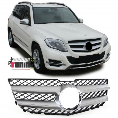 CALANDRE LIGNE SPORT NOIR ET SILVER MERCEDES GLK 204 PH2 2012-2015 (05697)
