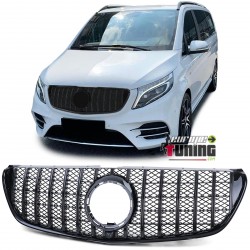 CALANDRE GRILLE PANAMERICANA LIGNE AMG GT-R FULL BLACK MERCEDES CLASSE V W447 2014-2019 (05698)
