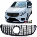 CALANDRE GRILLE PANAMERICANA LIGNE AMG GT-R FULL BLACK MERCEDES CLASSE V W447 2014-2019 (05698)