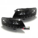 PHARES DE JOUR AU XENON AUDI A6 2004-2008 NOIRS (04181)